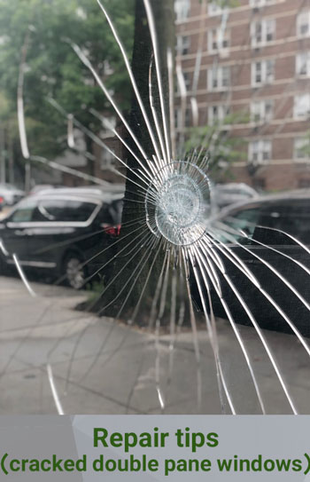 tips to repair cracked double pane window